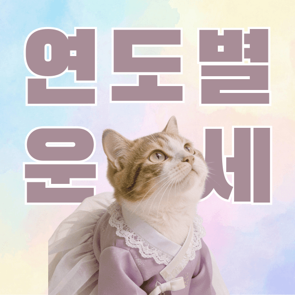 연도별 운세